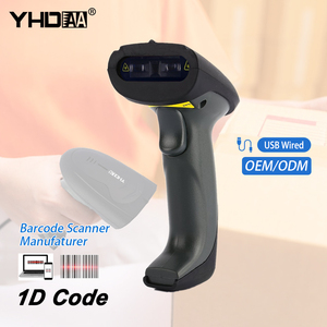 YHDAA高强度防跌落工业扫描枪自动传感器usb有线<span class=keywords><strong>ccd</strong></span> 1d条形码扫描仪