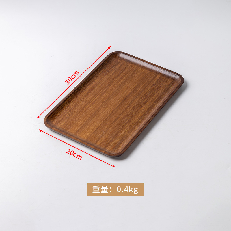 Walnut wood colored rectangular bag, 30*20*1.5 cm.