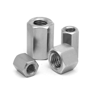 <strong>M3</strong> M6 M8 M12 3/8 Steel Zinc-plated Long Nuts DIN 6334 Extended Hexagon and Round <strong>Coupling</strong> Nuts - Product Image 6