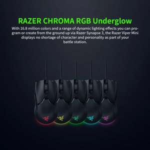 Razer Viper Mini 8500 DPI ufficio ottico silenzioso cablato Usb RGB Laptop Pc Mous ergonomico Gamer Mouse da gioco per Computer - Product Image 6