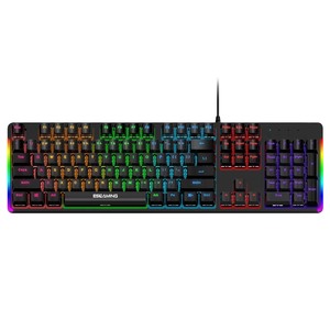 ESGAMING新款桌面多键通用串行总线数字游戏键盘全尺寸104 PBT键帽彩虹背光有线机械键盘 - Product Image 4