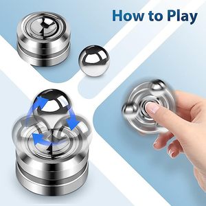 Fidget Spinner Từ Quỹ đạo Bóng Fidget Trượt Đồ Chơi 360 ° Xoay Fidget Đồ Chơi Kim Loại Orbiter Cảm Giác Đồ Chơi Tay Spinner - Product Image 3