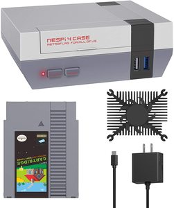 New Retroflag NESPi 4 Case for <strong>Raspberry</strong> Pi 4 Model B With Safe Shutdown SSD Case USB C Power Supply Cooling Fan PI 4B Shell - Product Image 2