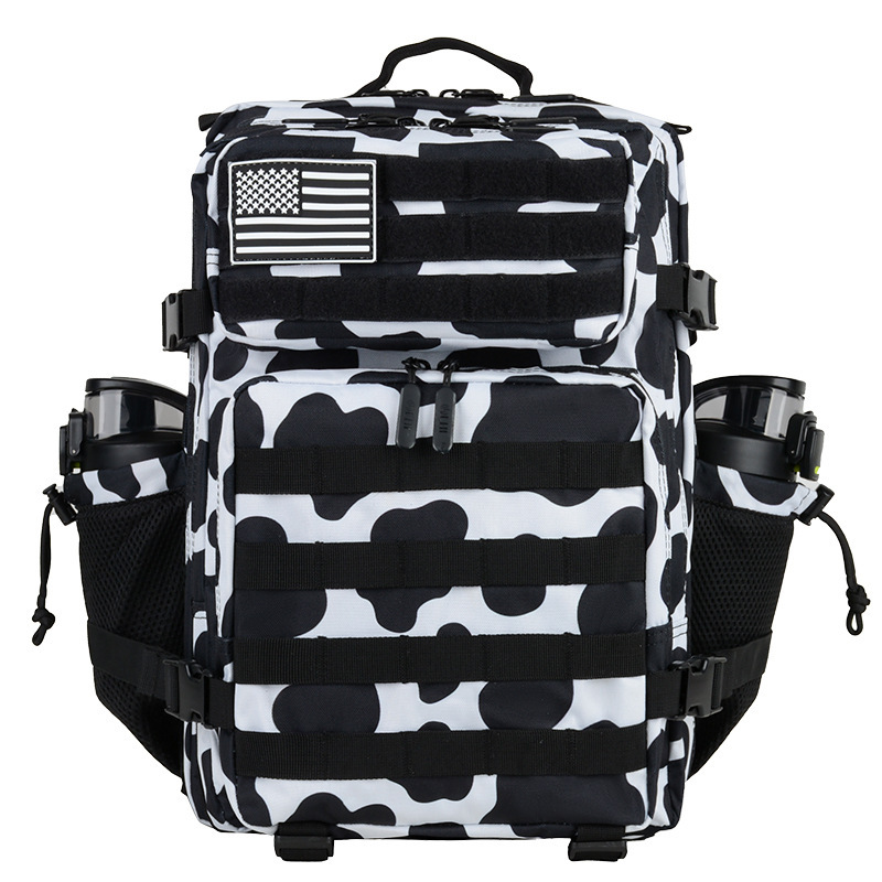 Black and white cow print