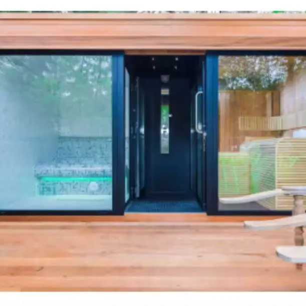 Tasarım özel açık Deluxe entegre Sauna duşakabin buhar kombinasyon odası