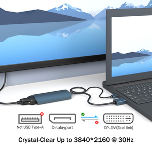 Customize DisplayPort to <strong>DVI</strong> <strong>DVI</strong>-D Dual Link Adapter, Unidirectional DP <strong>Computer</strong> to <strong>DVI</strong>-D <strong>Monitor</strong>, Supports 2K@60Hz, 1080P@60Hz - Product Image 2