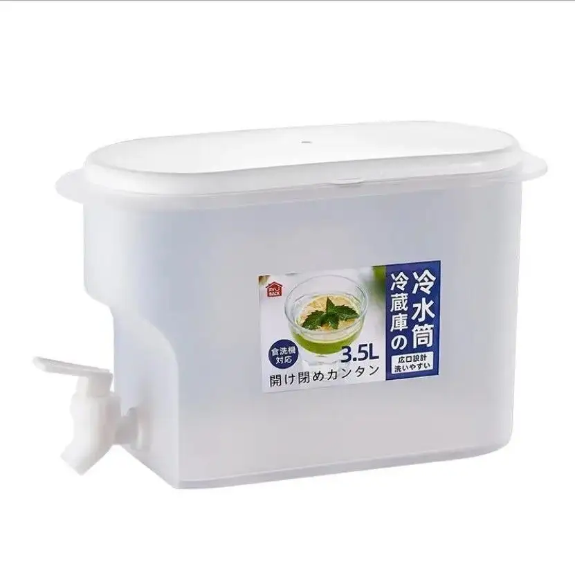 CL218 3.5l distributeur d'eau glacée bouilloire froide avec robinet réfrigérateur théière à fruits Cool été trempage réfrigérateur boîte bouteille de citron bouilloire