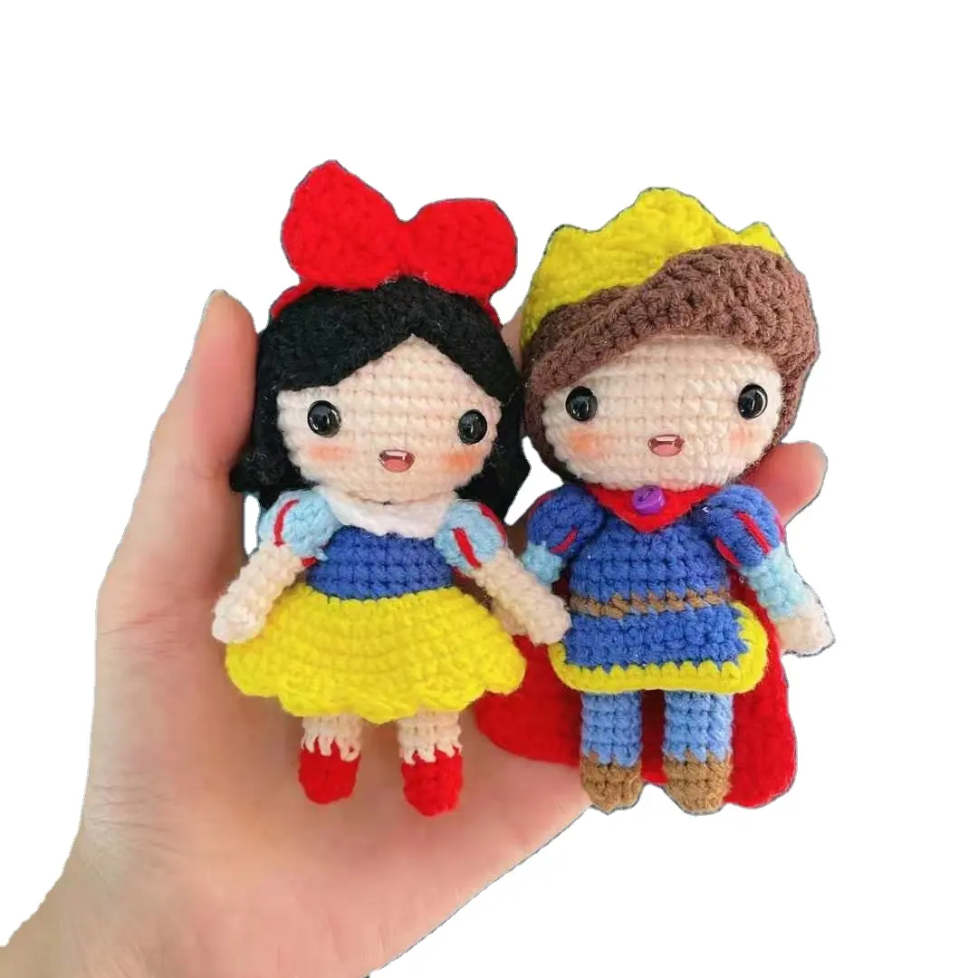 Kinderen Speelgoed Meisje Prinses Gehaakte Fee Pluche Pop Met Rok Amigurumi Kawaii Gevulde Poppen Door Handgemaakte