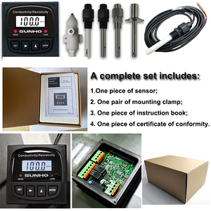Industrial 4 20mA Salida de corriente analógica Sonda eléctrica EC Tester Medidor de conductividad para monitoreo de sensor de Calidad de Agua TDS