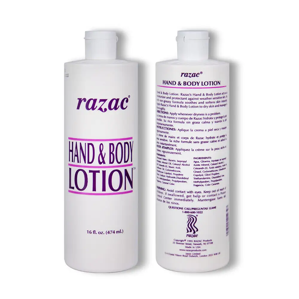 뜨거운 판매 도매 16 fl. 온스. 손 & 몸 로션을 위한 Razac 병 로션 (474 ml)