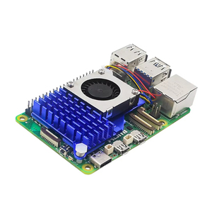 Raspberry Pi 5 enfriador activo disipador de calor de aluminio PWM ventilador ajustable de velocidad negro plata azul radiador de refrigeración para RPI 5 Pi5 - Product Image 5