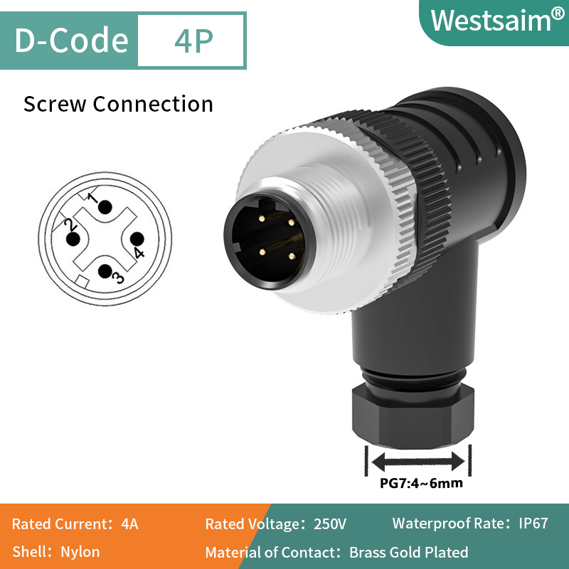 Mâle M12-D-4 PG7
