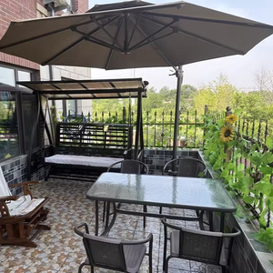 Thiết kế nhiều hơn bán buôn ngoài trời giá tốt nhất đồ nội thất vườn võng Rocking với đứng treo Patio đu ghế - Product Image 5