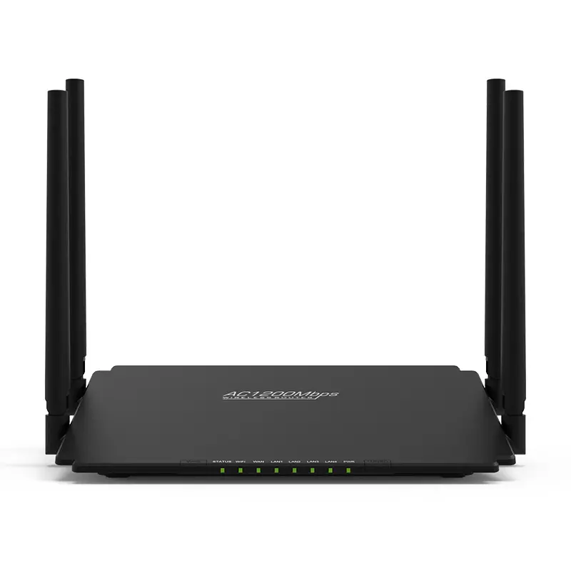 Enrutador Wi-Fi Winstars AC1200 Gigabit Ethernet de doble banda con antenas omnidireccionales