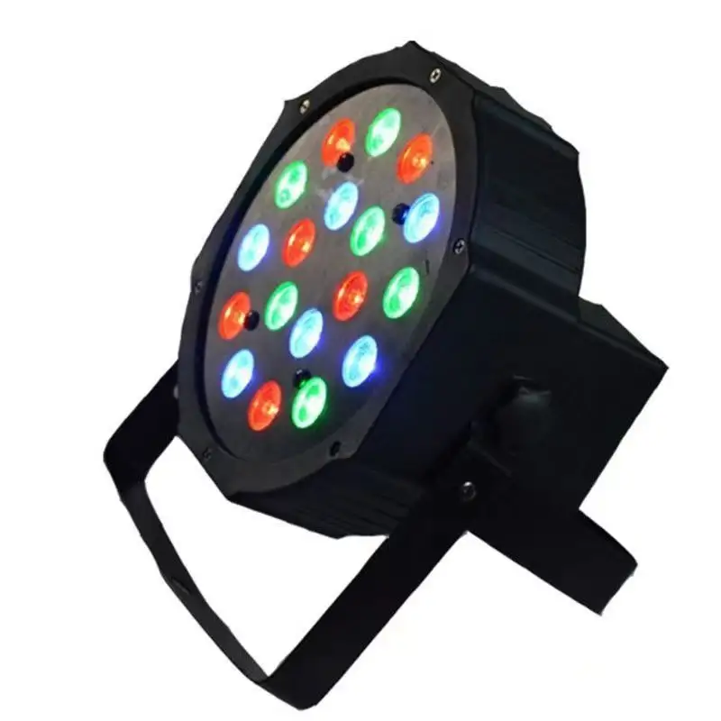 Plástico 18x1W Etapa China Barato Mini RGB Flat DMX Led Par Light para DJ disco bar