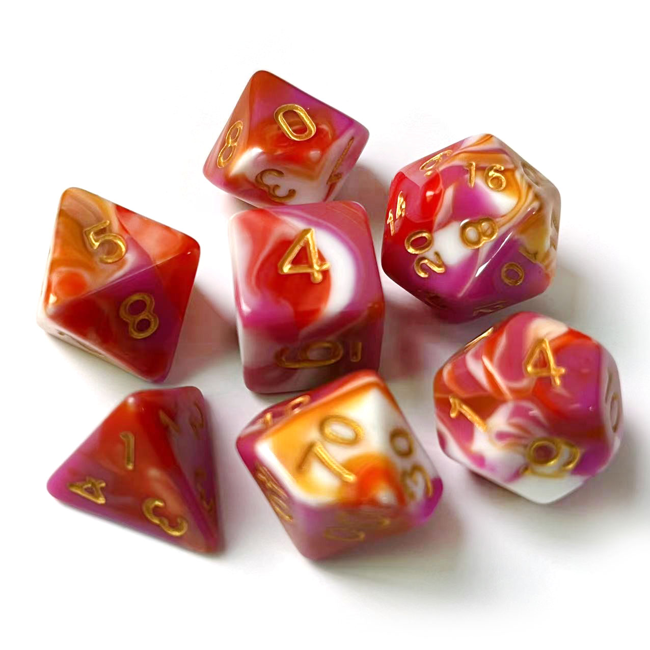 7 rojo amarillo rosa