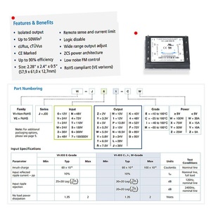 Yeni ve orijinal test tamam garanti 180 gün VI-JW0-EZ/S DC-DC dönüştürücü modülü - Product Image 3