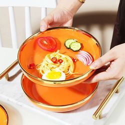 Plat profond orange Phnom Penh de 7,5 pouces
