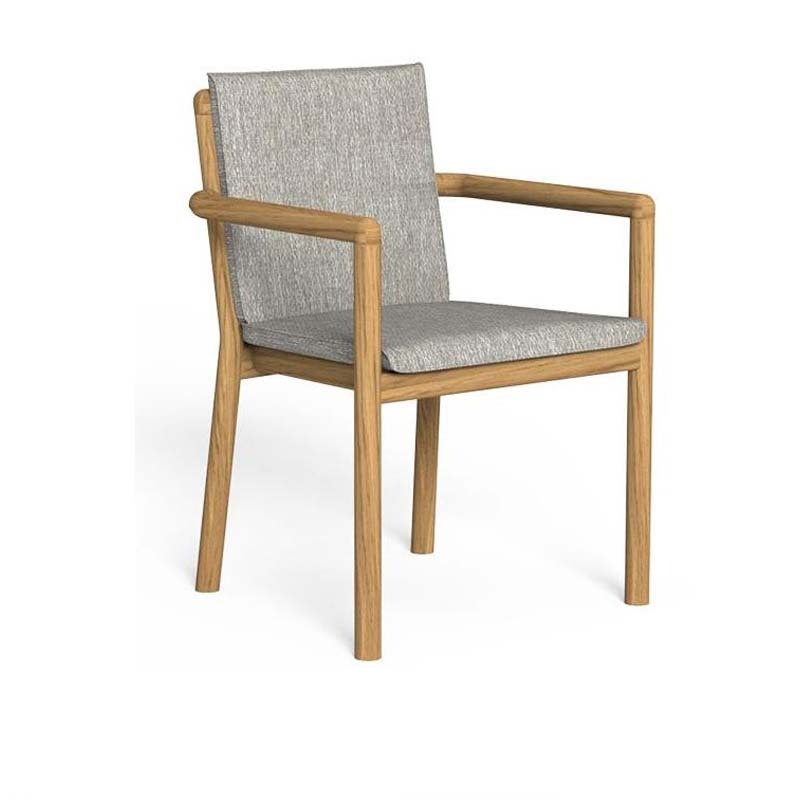 Dining chair (teak wood+waterproof cloth)