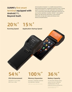 Loyverse Sunmi V2s Pantalla táctil Tablet Terminal Pos Código Qr Dispositivo Android Sistemas Pos Boleto de lotería de mano Máquina Pos de impresión - Product Image 5