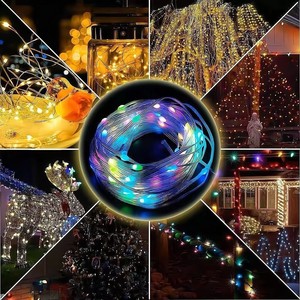 Großhandel String-Lichter intelligente RGB Farbwechsel-Outdoor 100LED-Lichter mit App-Fernbedienung für Weihnachtsparty Patio Home - Product Image 3