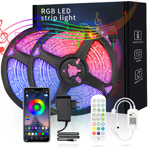 Rgb Led striscia di luce Kit con 44 tasti telecomando 16.4Ft nastro impermeabile luce e alimentazione per decorazione fai da te - Product Image 4