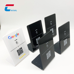 Anpassung geändert QR-Code Acryl NFC gefaltete Tischst änder Menü Tag für Restaurant - Product Image 2