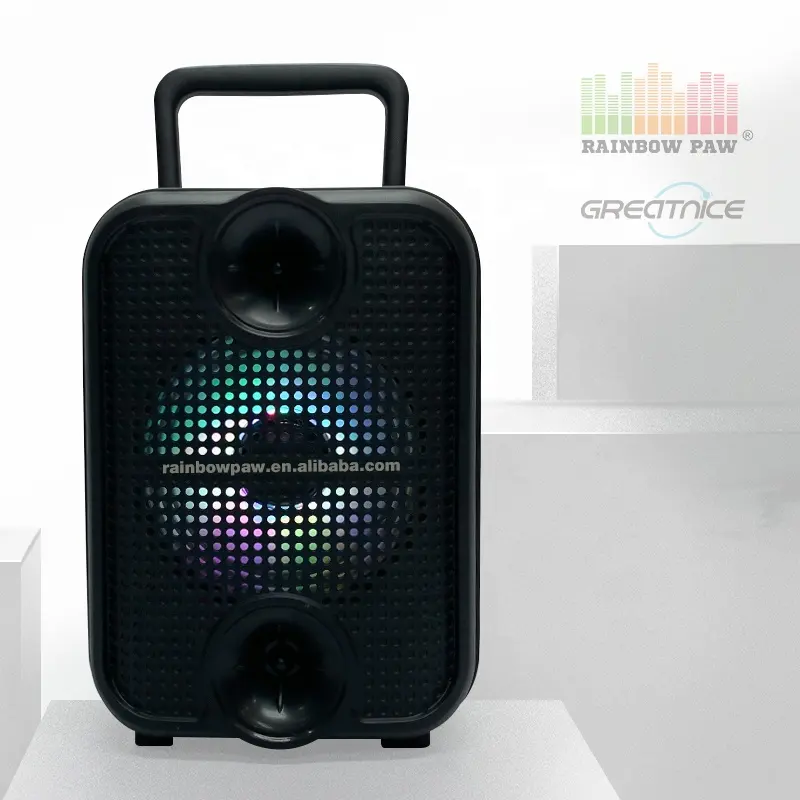 Kts gts-1881 speaker bt alto-falante sem fio subwoofer portátil colorido ao ar livre mini 3 polegada alto-falante tss usb tf fm mp3 music player