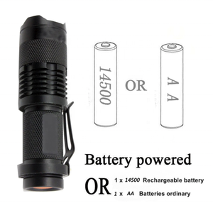 Taşınabilir P60 LED yakınlaştırma parlama feneri küçük şarj edilebilir UV ultraviyole meşale Mini flaş ışığı ile acil ve kamp için - Product Image 3