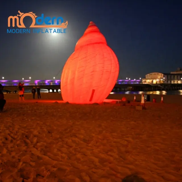 Vakantie Vieren Festival Oceaan Evenement Decoratie Party Aangepaste Slak Opblaasbare Conch Model Voor Reclame