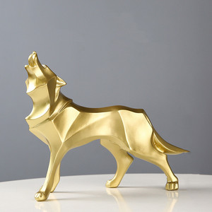 Bắc Âu Sáng Tạo Wolf Resin Thủ Công Mỹ Nghệ Trang Trí Vườn Trang Trí Món Quà Handmade Nhựa Trang Trí - Product Image 3