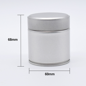 批发定制金属锡罐圆形糖果化学茶咖啡粉抹茶锡罐带螺旋盖 - Product Image 2