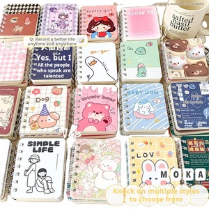 2025 mới XS phim hoạt hình Ins hoa loạt cuộn dây máy tính xách tay sinh viên văn phòng phẩm bán buôn mini-xách tay A7 máy tính xách tay nhỏ - Product Image 1