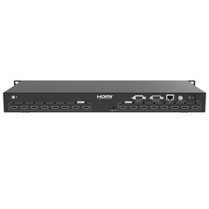 Alta calidad 1920x1200 60Hz Seamless HD Video Matrix 8x8 8 8 Modo de empalme Web/APP/RS232/LAN/RS232 Divisores Convertidores