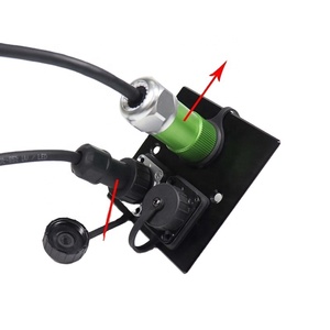RJ45 çoğaltıcı IP67 su geçirmez d-tipi konnektör RJ45 paneli dağı adaptörü ile CAT6 CAT6A kalkan dişi fiş - Product Image 5