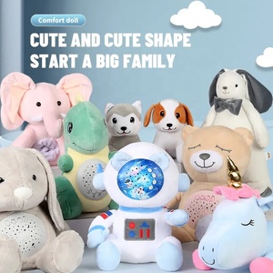 Samtoyウォッシャブルなだめるようなミュージカル就寝時ぬいぐるみおもちゃプロジェクションウサギぬいぐるみカラフルな光