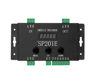 SP201E <strong>DMX512</strong> <strong>Decoder</strong> DMX to SPI Signal <strong>Controller</strong> <strong>Decoder</strong> Addressable RGB IC Pixel <strong>LED</strong> Strip RGB WW 5 CH Output <strong>WS2811</strong> <strong>WS2811</strong> - Product Image 1
