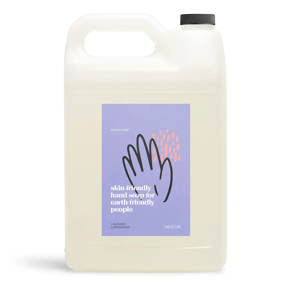 128 Oz, limone al rosmarino, Formula biodegradabile liquido sapone per le mani ricarica per il lavaggio a mano