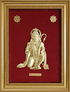 Nhiều Nhà Máy Bán Buôn Sự Giàu Có Thịnh Vượng Chúc May Mắn Bốn Vũ Trang Nữ Thần Ấn Độ 24K Lá Vàng Sơn - Product Image 2