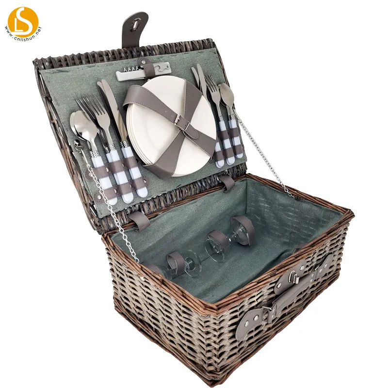 New Style Holiday Home Lagerung Flower Wicker Picknick korb für Geschenk