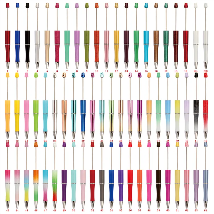 2024 canetas de contas DIY atualizadas com 100 cores por atacado, suprimentos diretos da fábrica