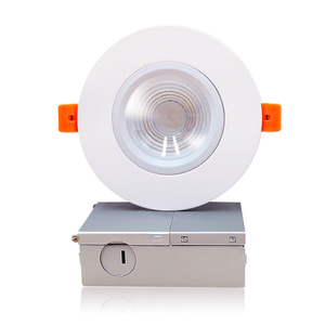 J T24 listelenen tavan gömme spot 4 inç 9W Dim sıcak anti-parlama LED Gimbal Downlight j-box hızlı konnektörleri ile - Product Image 1