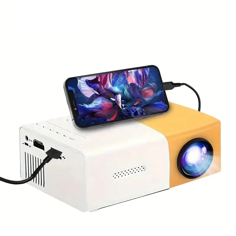 Ihomemix proyector de cine en casa al aire libre niños regalos de navidad LCD equipos de presentación inteligente mini pequeño yg300 proyecto portátil