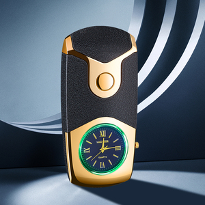 Multi-Functionl USB Rechargeable Dual Arc Lighting Watch <strong>Clock</strong> <strong>Lighter</strong> Plasma <strong>Lighter</strong> - Product Image 3