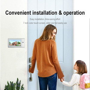 Tür sprechanlage 7 Zoll Apartments Video Inter phone Sicherheit Wifi <span class=keywords><strong>Intercom</strong></span> Tür Video Telefon
