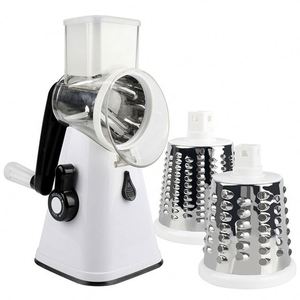 2024 3 in 1 Vegetable Mandoline Slicer <strong>Swift</strong> Rotary Drum Grater Nut Shredder Veggie <strong>Cutter</strong> Peeler Spiralizer Cheese Chopper - Product Image 5