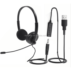 Cheapest USB Headphone with MIC /volume Control/mute <strong>Function</strong> and QD Cord for Voip <strong>System</strong>, PC, Mobile Phone - Product Image 1