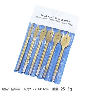 高品质六角柄焊接工艺钻头组，用于木孔钻孔