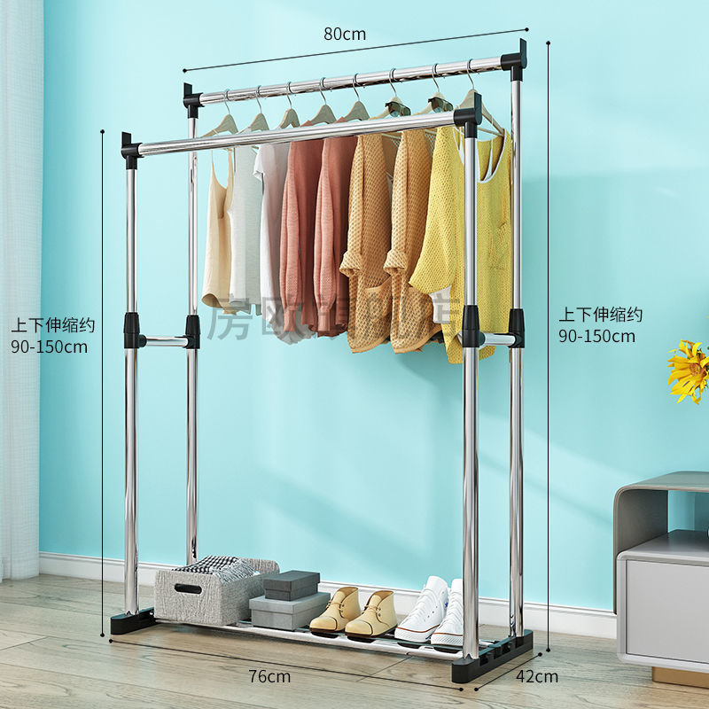 Double pole, 80cm, non-retractable
