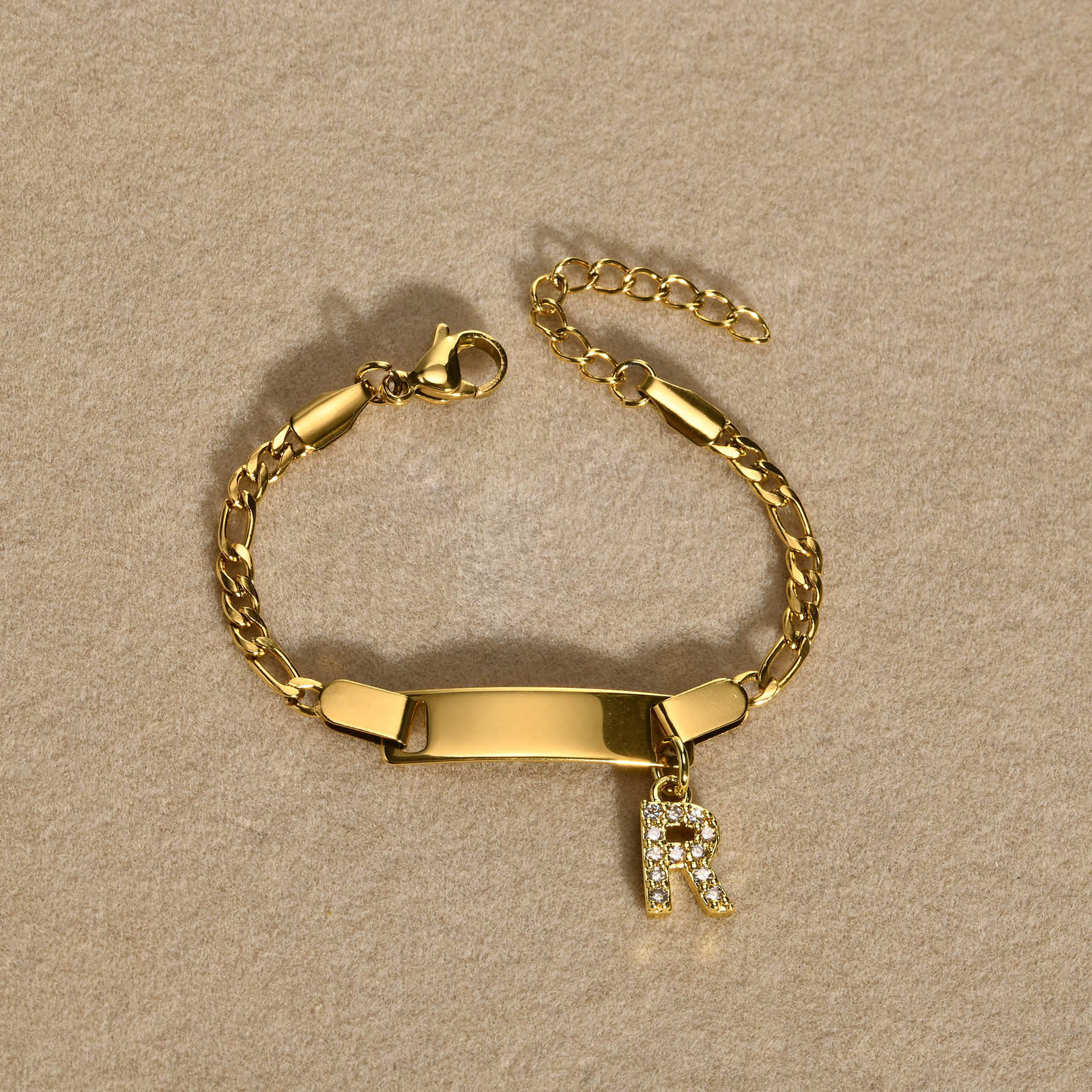 Lettre R dorée 12CM